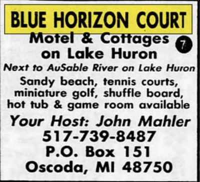 Blue Horizon Court - 1989 Ad